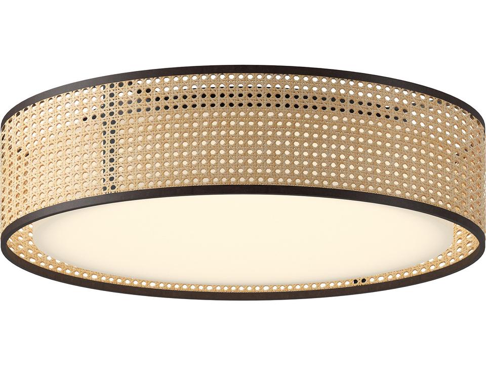 Lyla LED Flush Mount Rattan Ceiling Light
