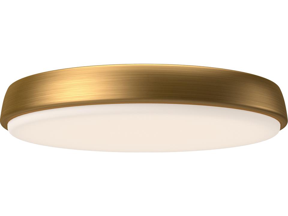 Laval 15-inch LED Flush Mount Ceiling Light in Aged Gold