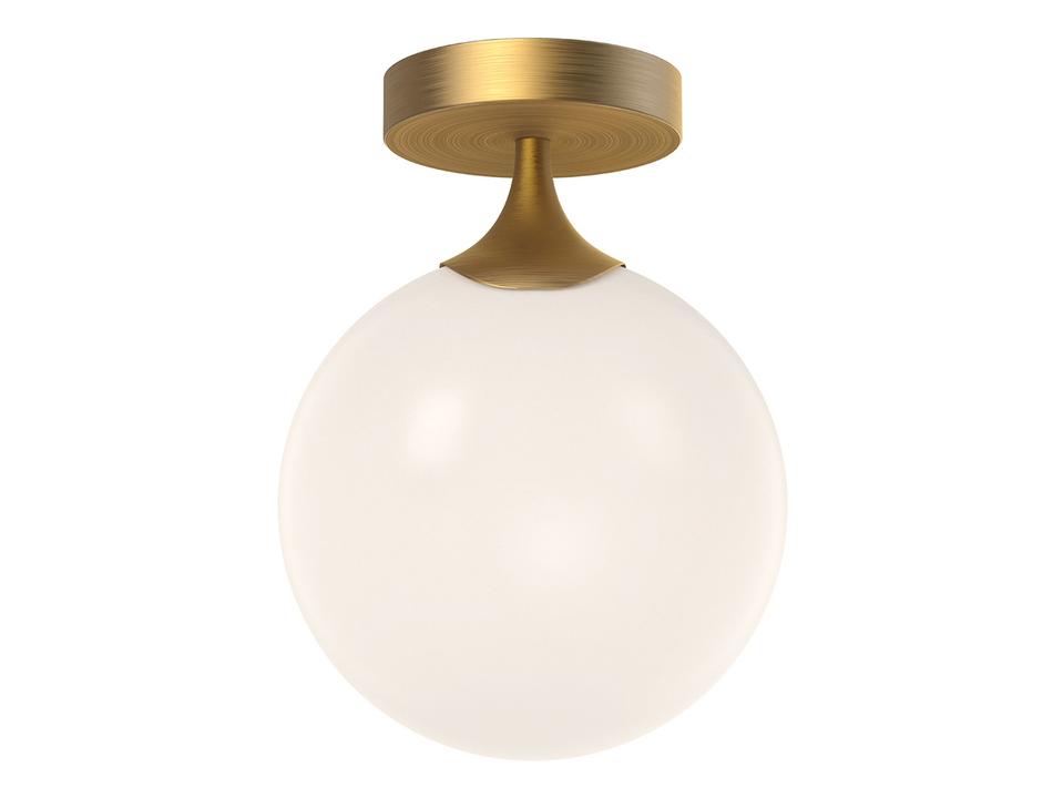 Nouveau Flush Mount Ceiling Light Aged Gold