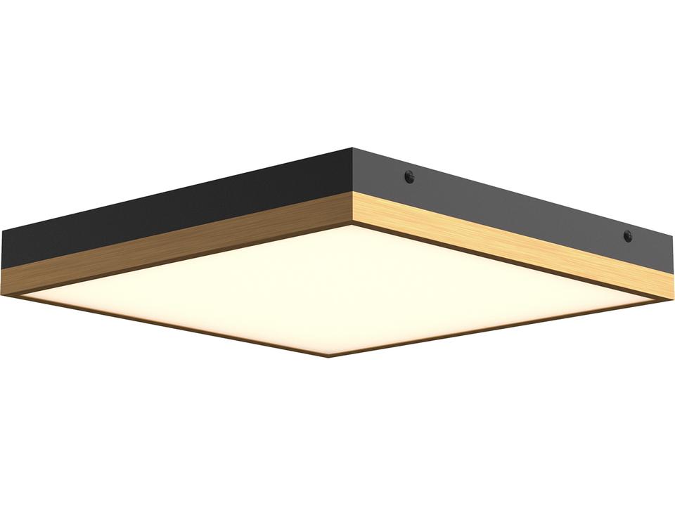 Sydney 14-Inch LED Flush Mount Ceiling Light in Aged Gold and Matte Black