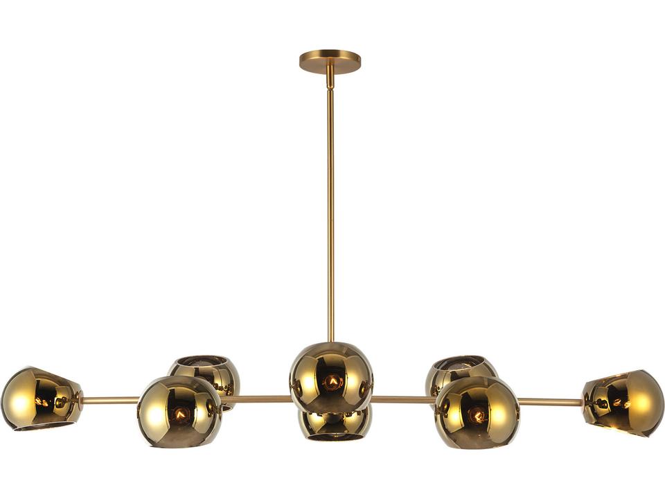 Willow Linear Pendant Brushed Gold Modern Lighting
