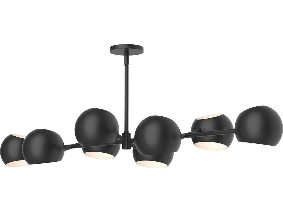 Willow Linear Pendant Matte Black Modern