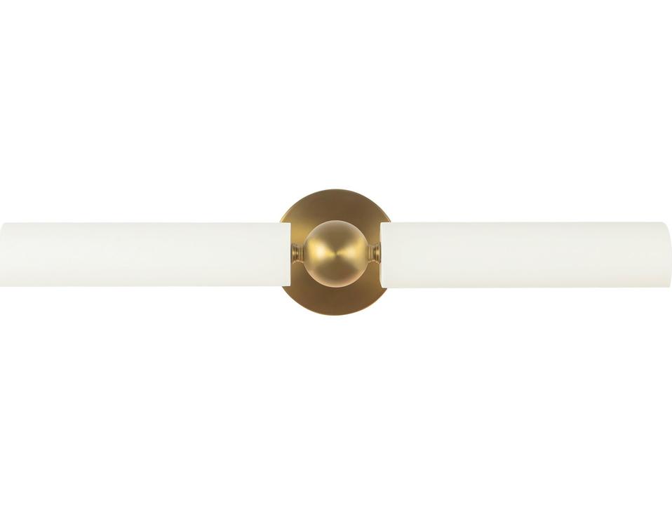 Cole 2-Light Brushed Gold White Picture Light