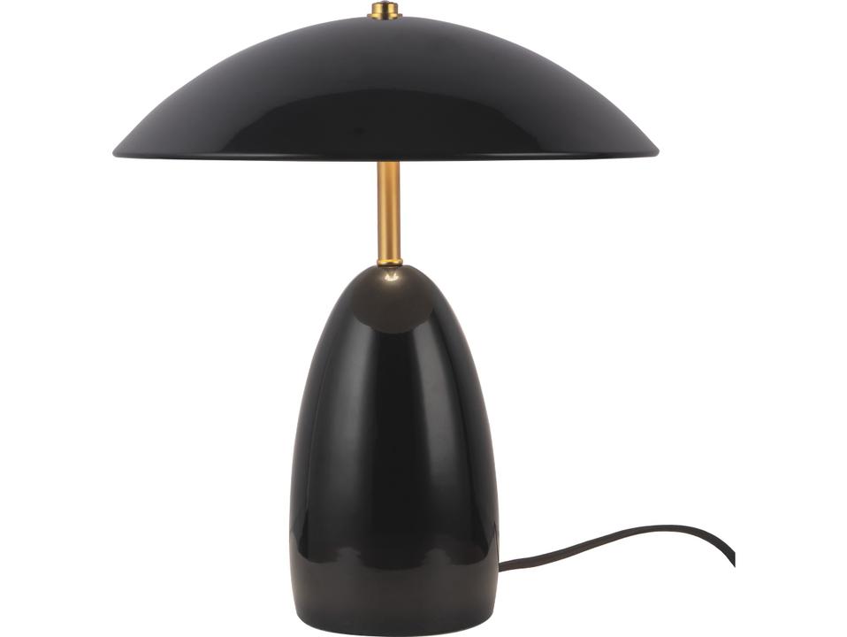 Poppy Glossy Black Table Lamp