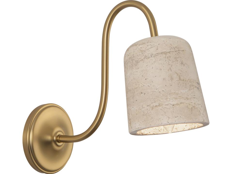 Bromley 1-Light Brushed Gold Wall Sconce