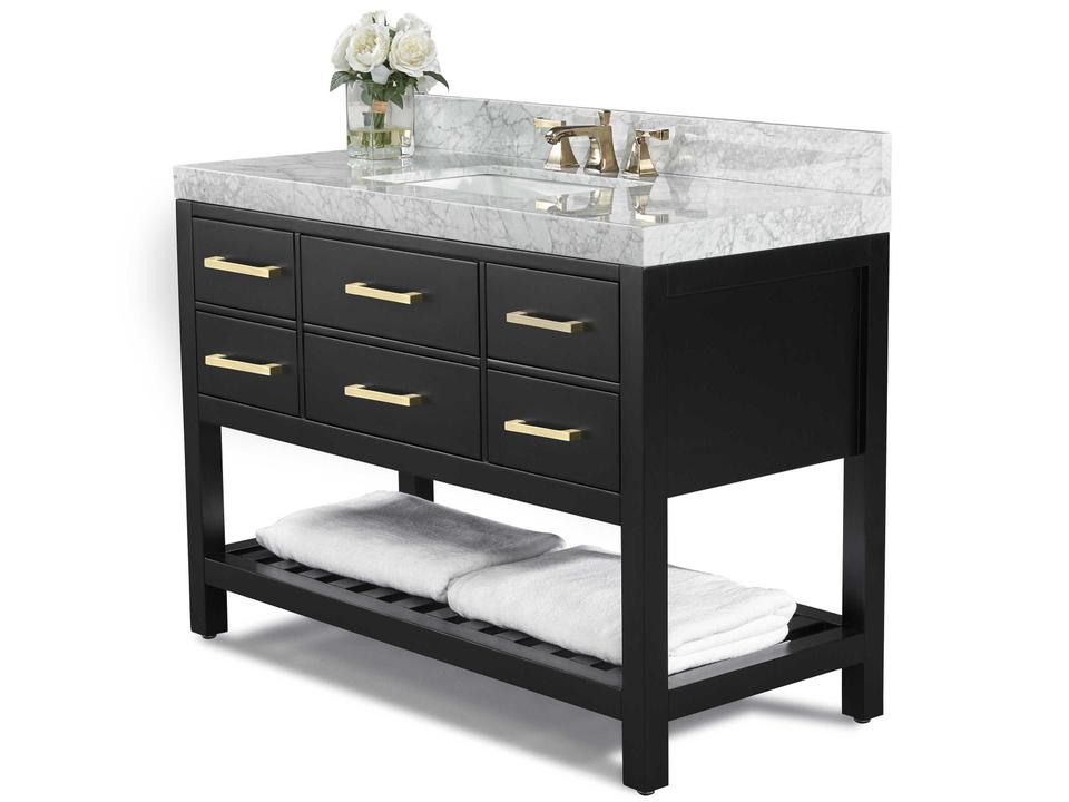 Elizabeth Black Onyx 48" Vanity