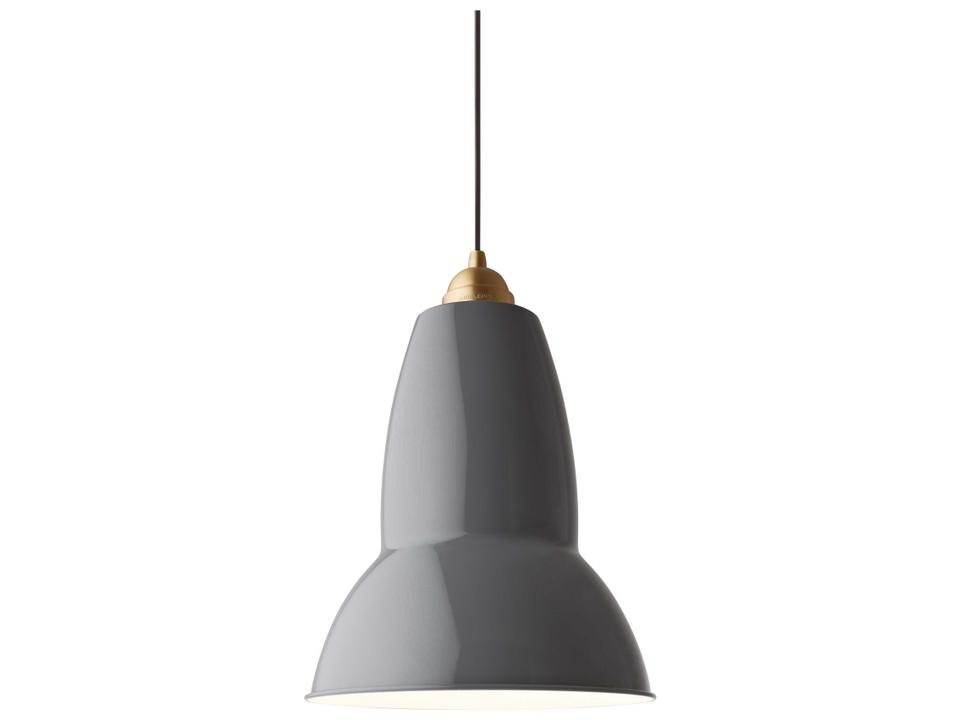 Original 1227 Brass Maxi Pendant Light in Elephant Grey