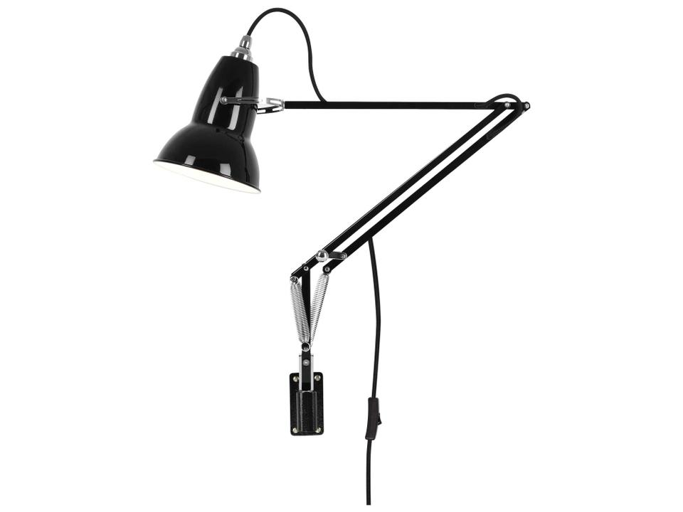 Original 1227 Wall Mounted Task Lamp in Jet Black Gloss