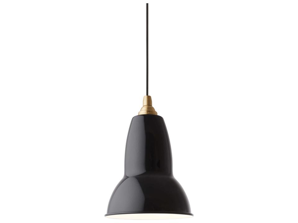 Original 1227 Pendant Light in Jet Black with Brass Details