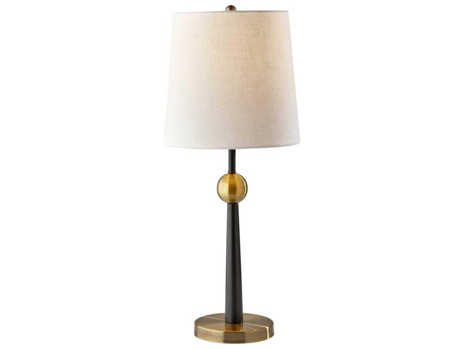 Francis Black Antique Brass Buffet Lamp