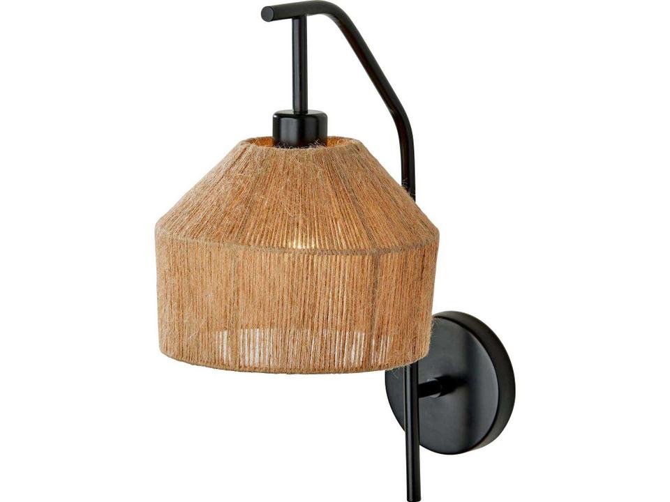 Amalfi Rope Shade Wall Sconce in Black