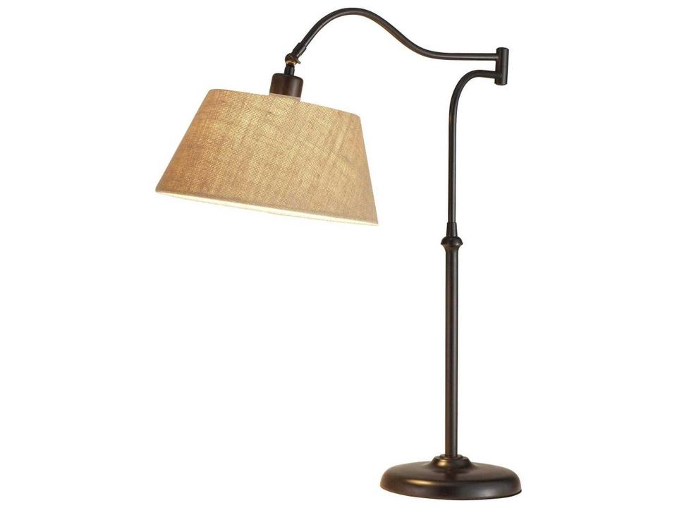 Rodeo Antique Bronze Khaki Burlap Buffet Lamp
