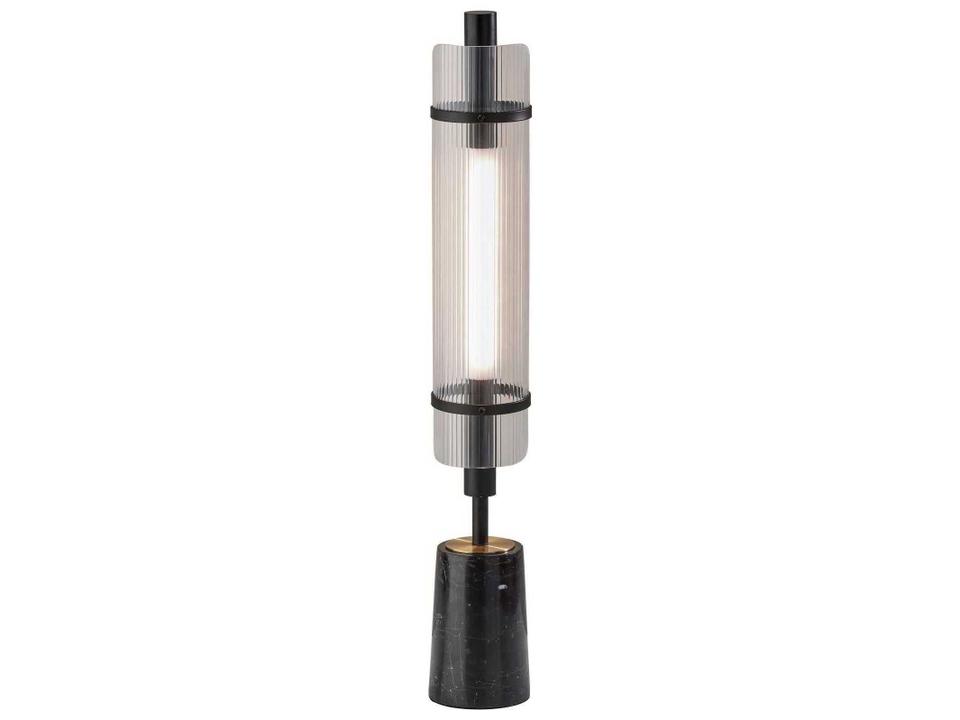 Flair LED Table Lamp Modern Black and Brass