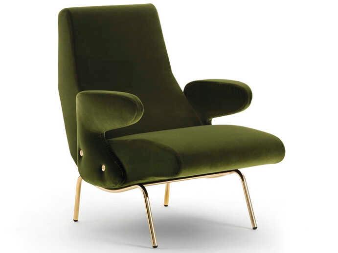 Delfino Upholstered Armchair by Erberto Carboni