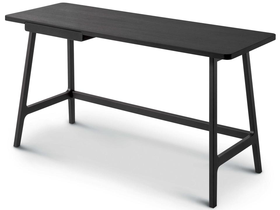 Ponti Stained Chocolate Brown Solid Wood Writing Desk