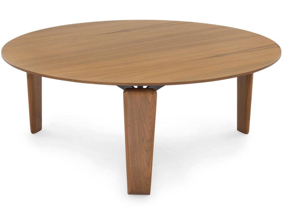 Tablet Round Wood Coffee Table