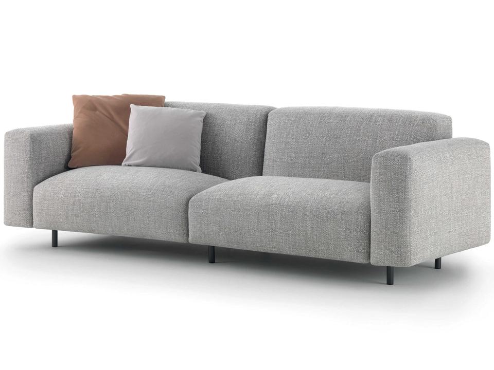 Claudine L 3-Seat Upholstered Sofa Modern Italian Design