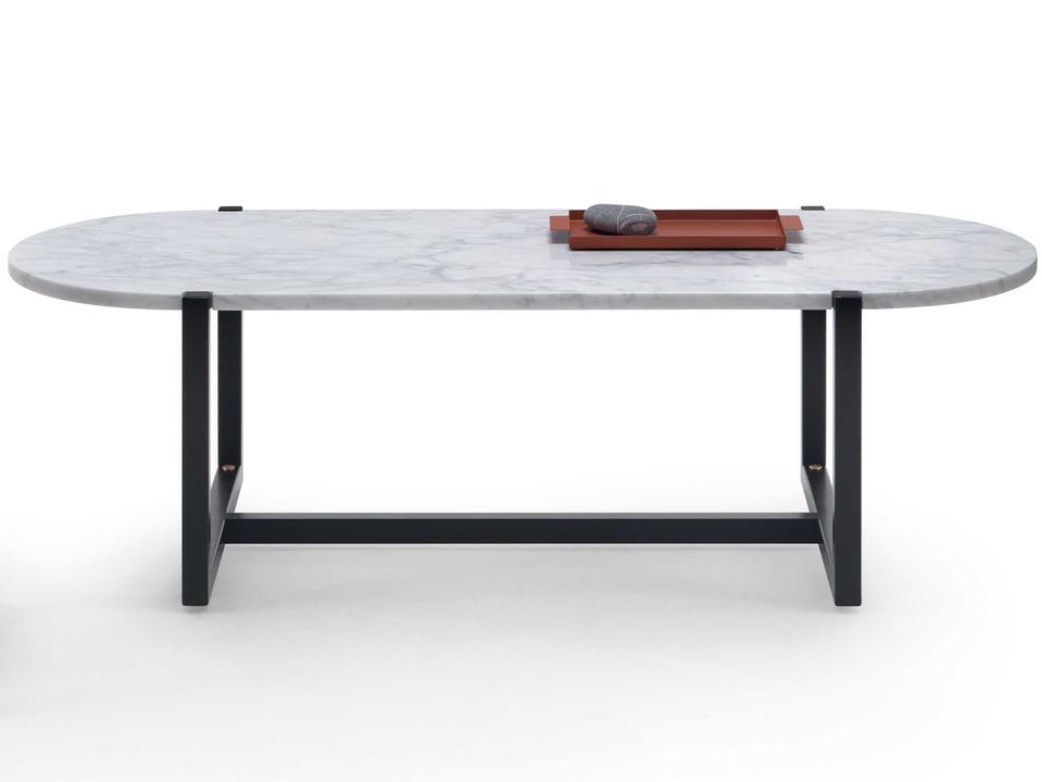 Sigmund Oval Stone Coffee Table