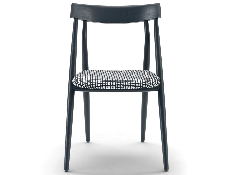 Lizzy Ash Wood Natural Upholstered Armless Dining Chair