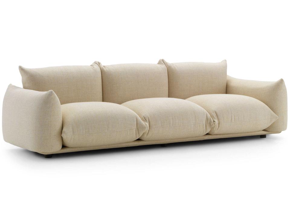 Marenco 3-Seat Fabric Sofa Modern Italian Design