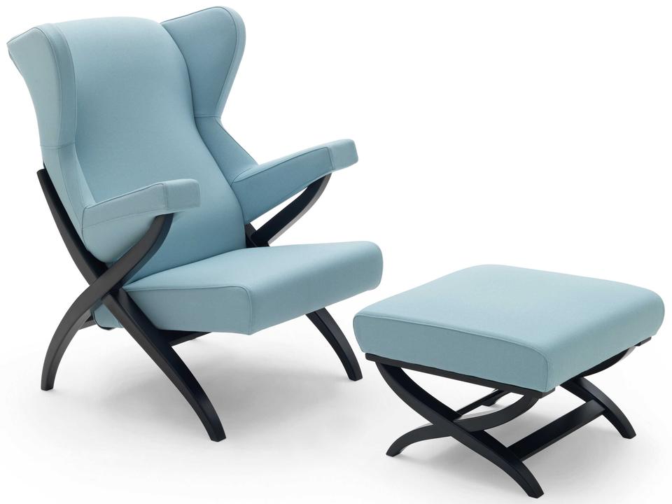 Fiorenza Chair and Ottoman Set