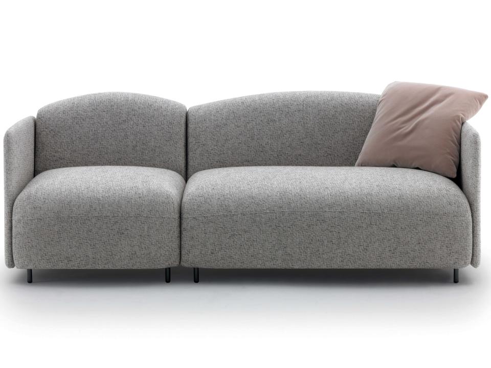 Soft Beat Gray Upholstered Sofa