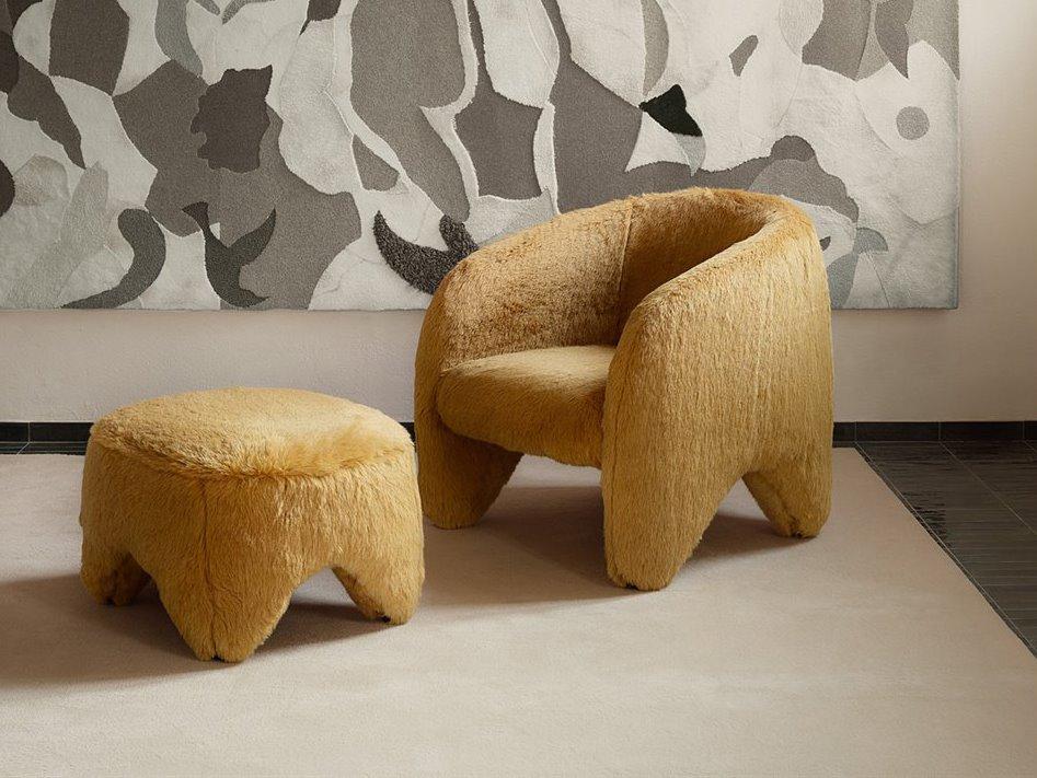Yuzu Chair and Ottoman Set