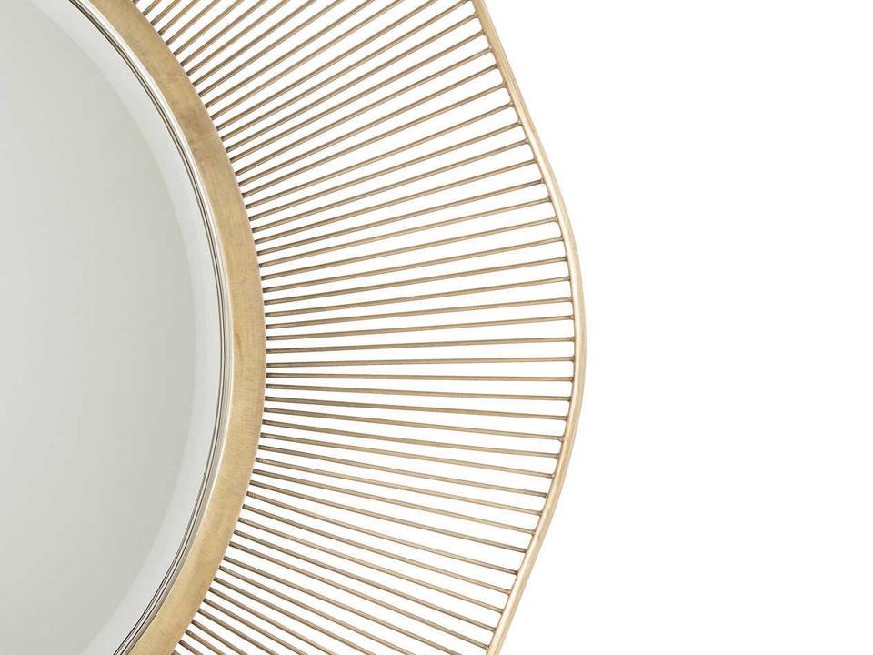 Olympia Antique Brass Round Wall Mirror