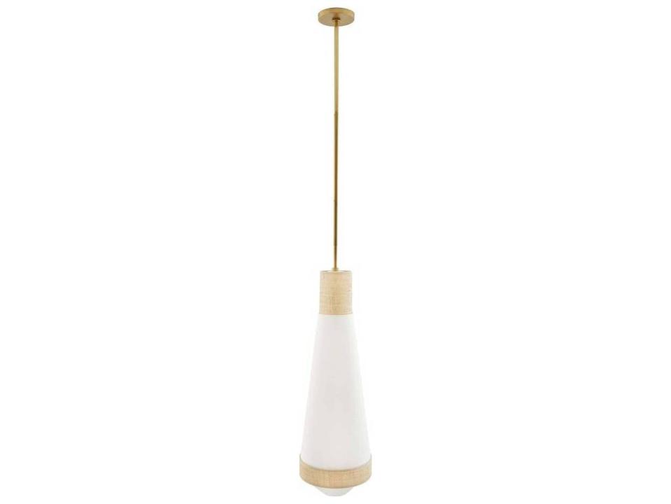 1-Light Natural White Mini Pendant