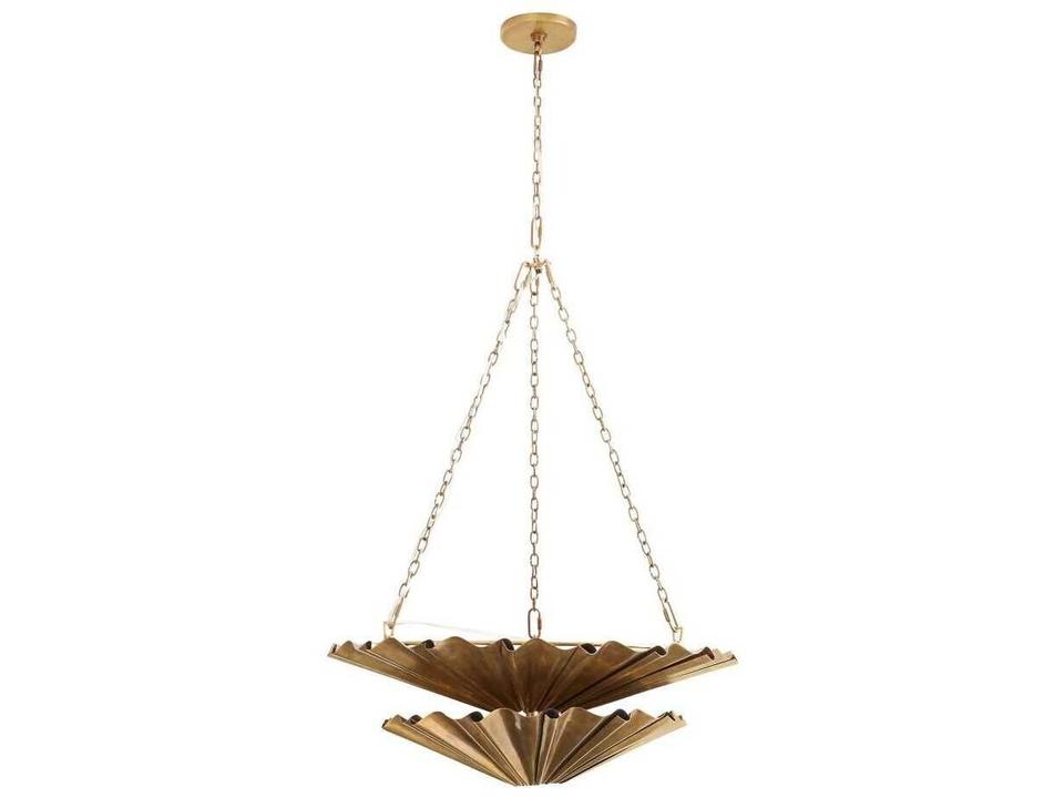 Katya Chandelier in Vintage Brass