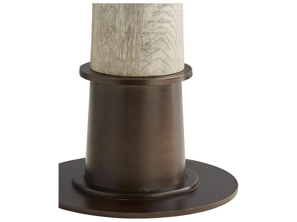 Kamile Side Table Smoke Gray Solid Oak