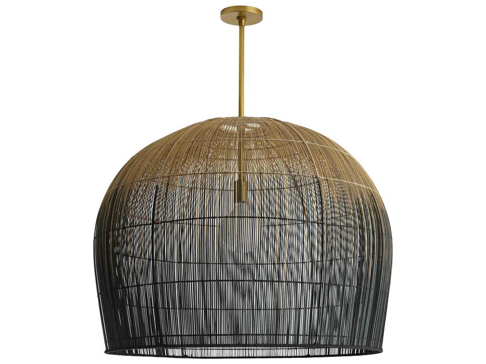 Swami Large Pendant Light Natural Black Ombre Buri