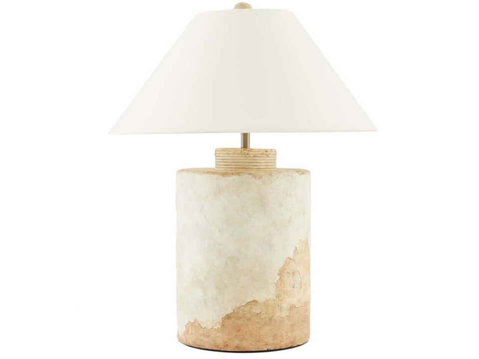 Samala Table Lamp Tuscan Wash Terracotta with Ivory Shade