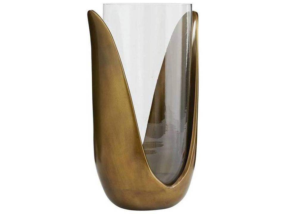 Sonia Antique Brass Vase Set of 2