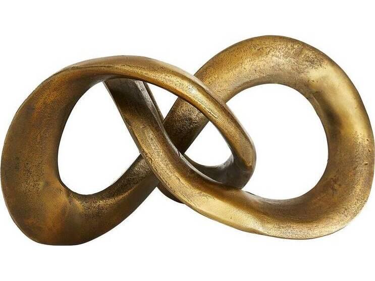 Quinn Antique Brass Abstract Aluminum Sculpture