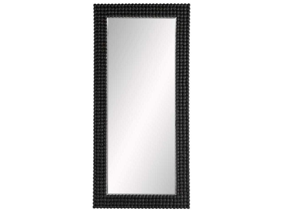Paxton Floor Mirror Black Stained Solid Wood