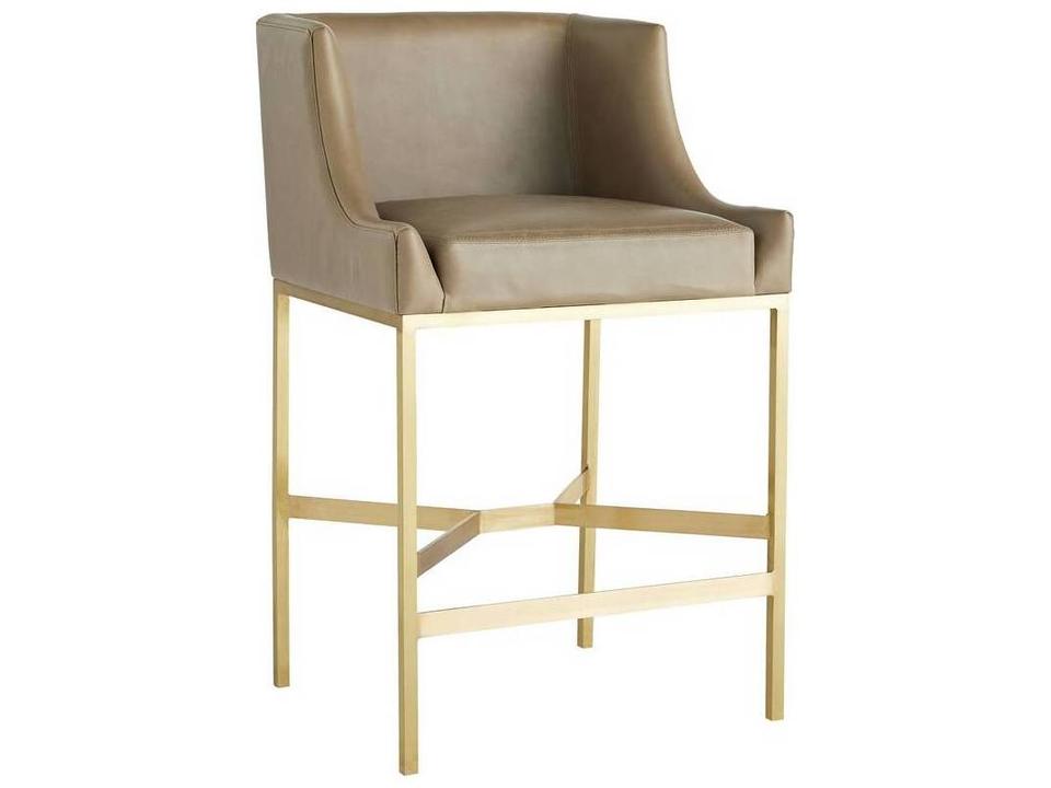 Arteriors Dalia Counter Stool in Morel Leather