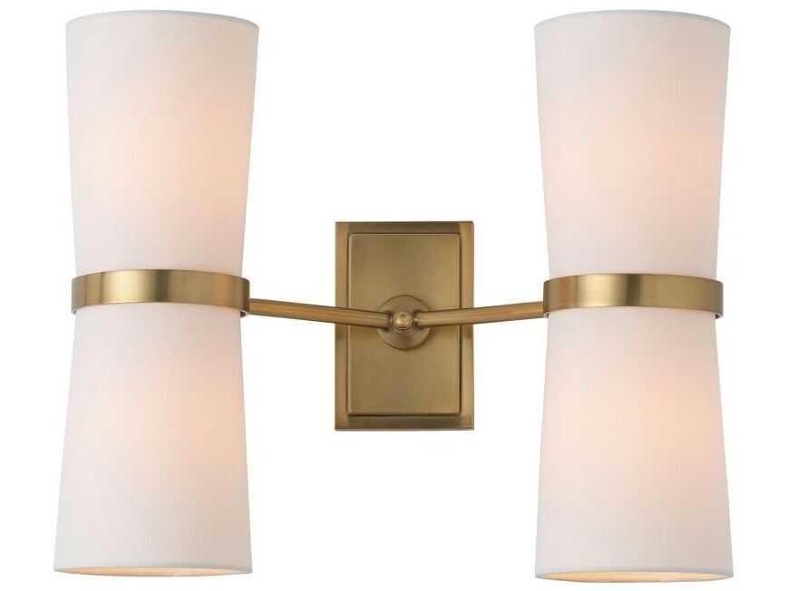 Double Wall Sconce Inwood Antique Brass