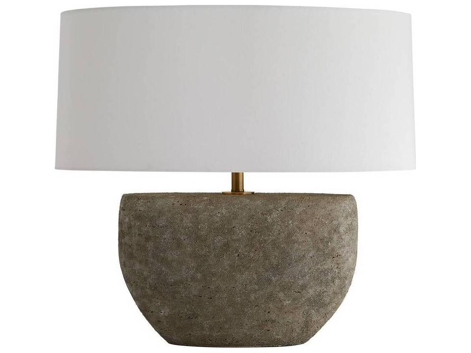Odessa Fossil Antique Brass Gray Buffet Lamp