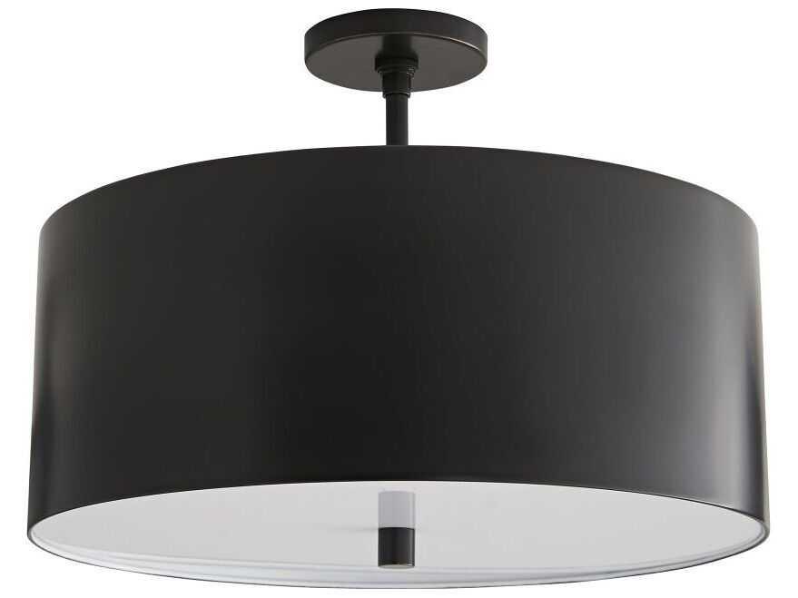 Tarbell Semi-Flush Mount Ceiling Light in Bronze