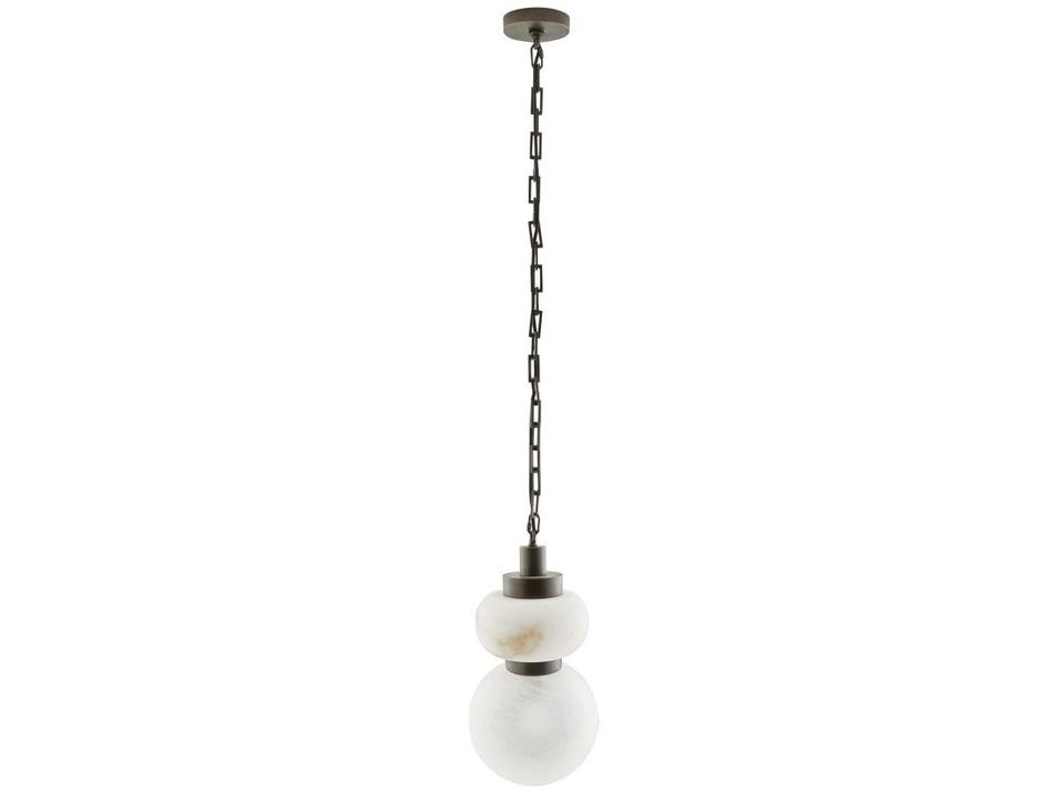 Rosemont Alabaster and Glass Pendant
