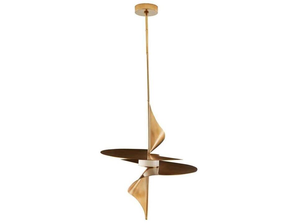 Renly Pendant Light Pale Gold Leaf