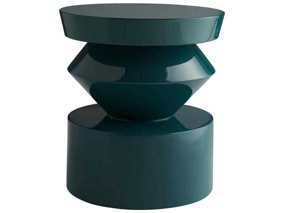 Uma Accent Table Sculptural Lacquered Side Table