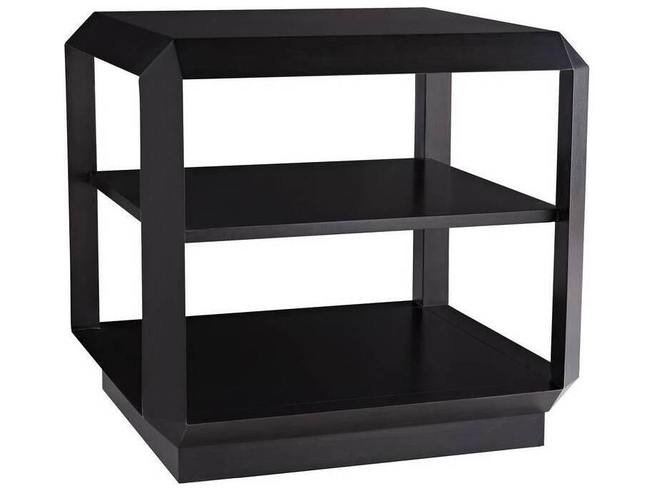 Arteriors Dani End Table Geometric Walnut Three Shelf
