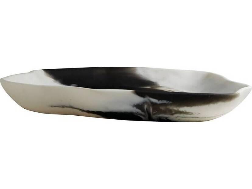 Hollie Black White Serving Tray Set of 2