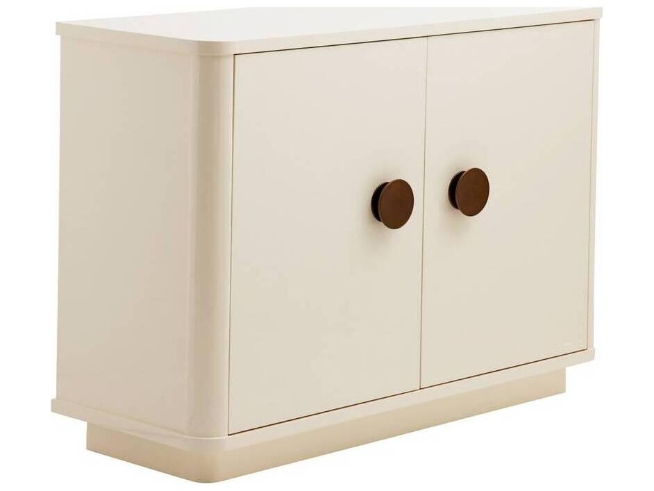 Accent Cabinet Kennedy Opal Lacquer Vintage Brass