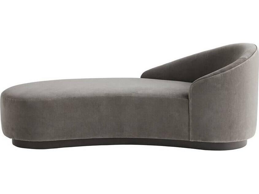 Turner Left Arm Chaise Lounge Sharkskin Velvet