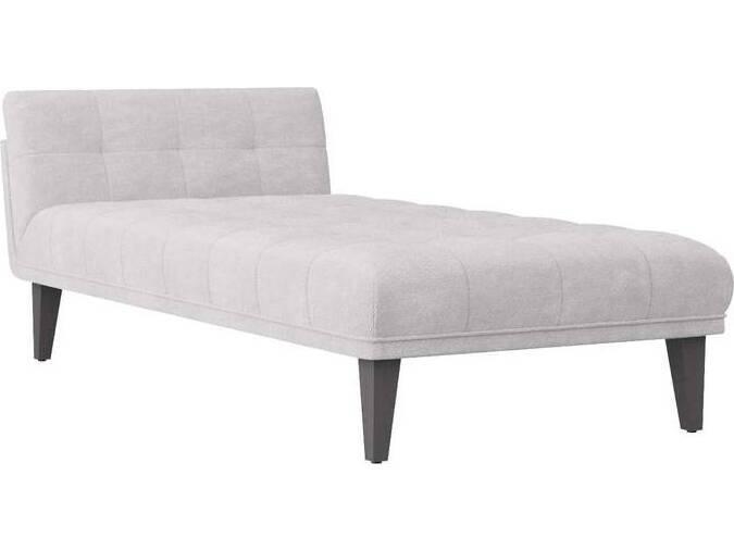 Platinum Grey Ash Upholstered Chaise