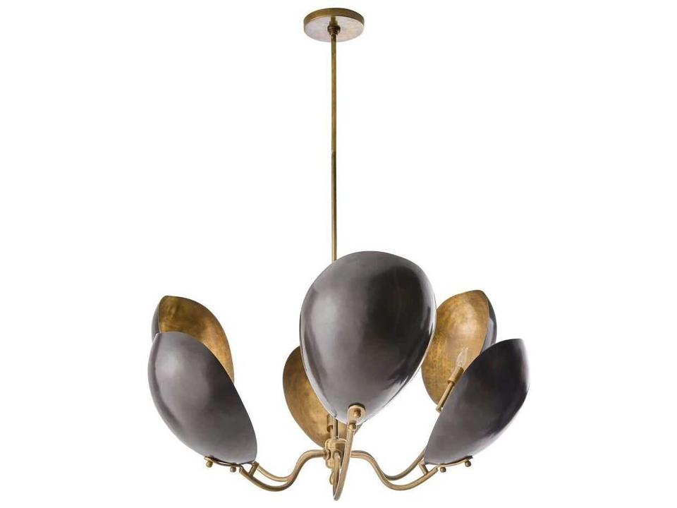 Savo 6-Light Bronze Antique Brass Chandelier