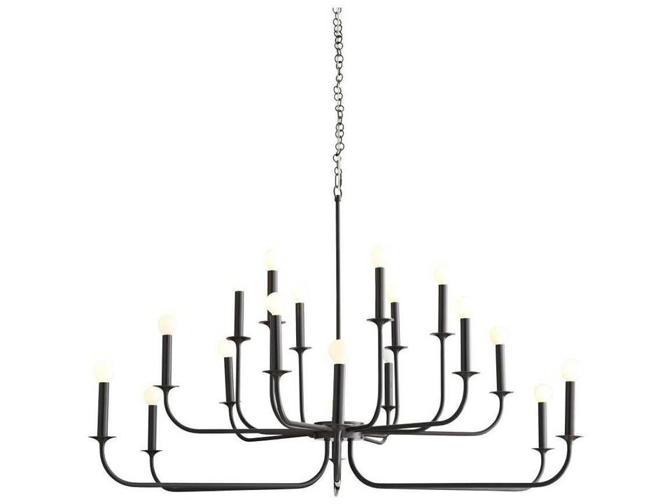 Breck Large Chandelier 18 Light Bronze